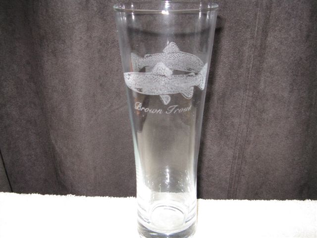 Brown Trout Beer Glass Brown Trout Beer Glass