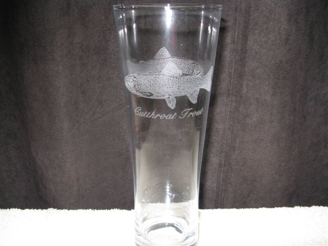 Cutthroat Trout Beer Glass Cutthroat Trout Beer Glass